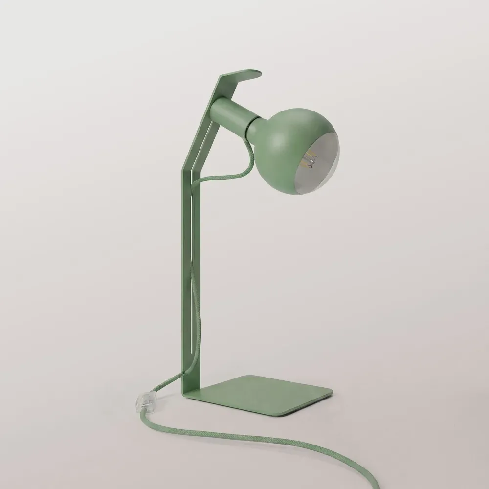 Koso Lucia - Lâmpada de mesa com Ficha UK - Verde