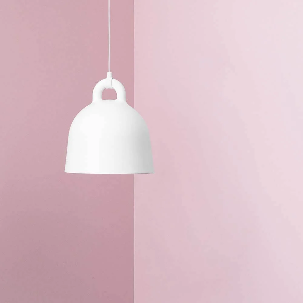 Lampo pendente Bell S Ø 35cm branco