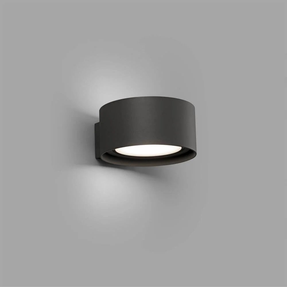 LED de lâmpada de parede externa Quart ip54 escuro cinza