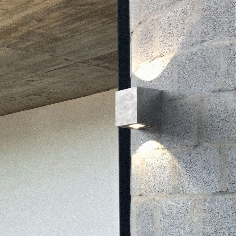 LED de parede externa canto kubi 2 ip44 galvanizado