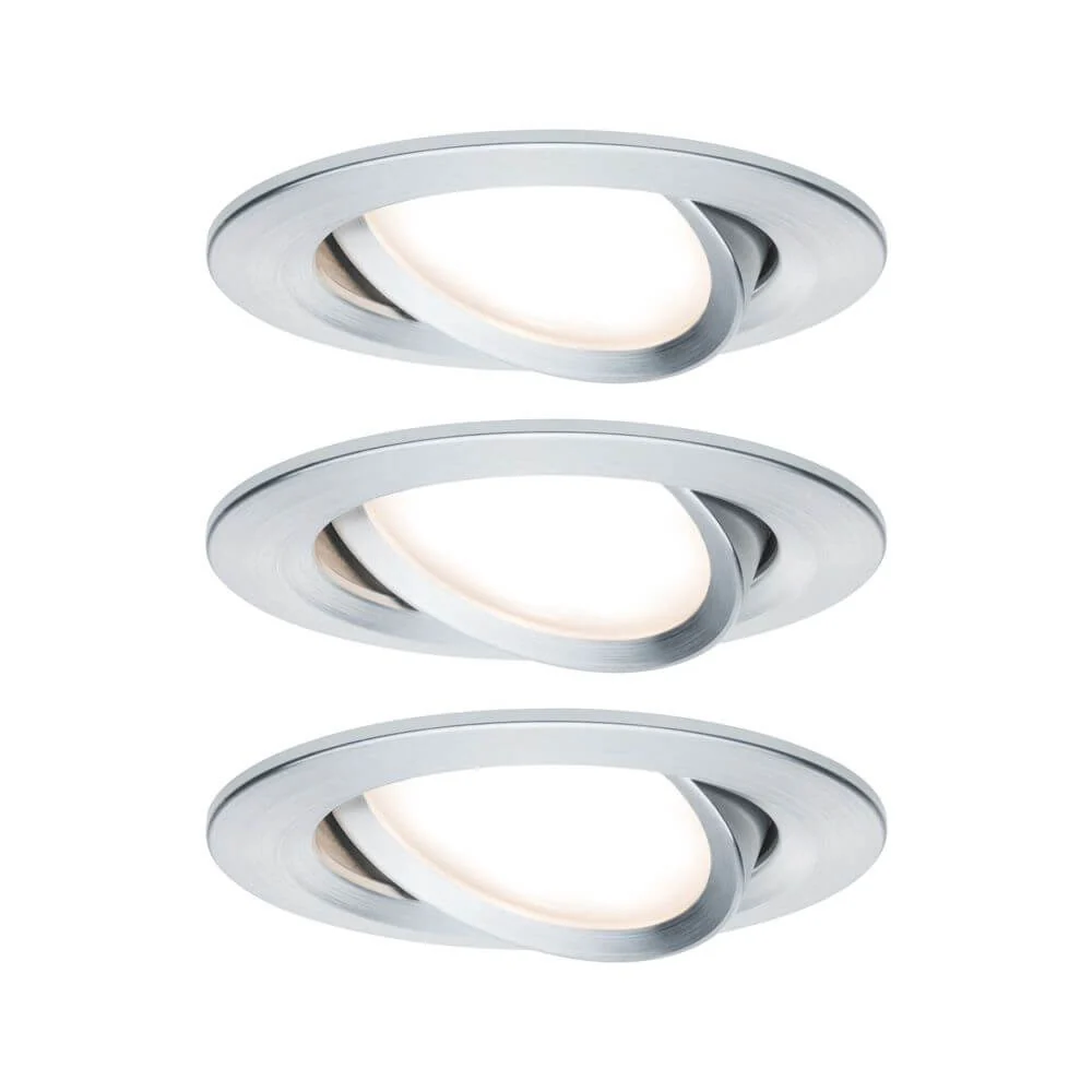 LED de 3 sets LED lâmpada Nova em torno de 3 níveis de alumínio diminuído
