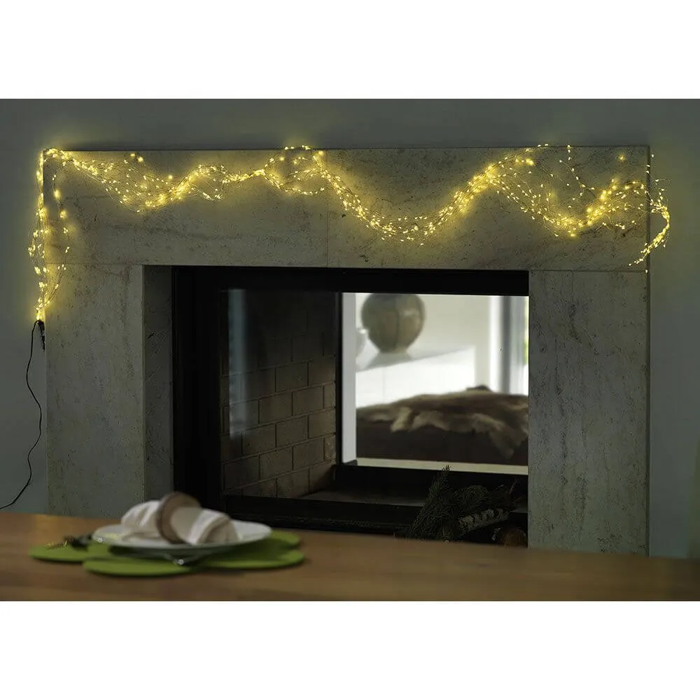 LED SLAMETTA 10 fios com 9 diodos 90 diodos brancos quentes