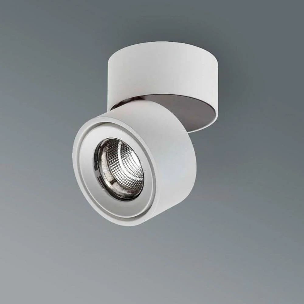 LED Spotlight simples mini branco, preto + tampa branca