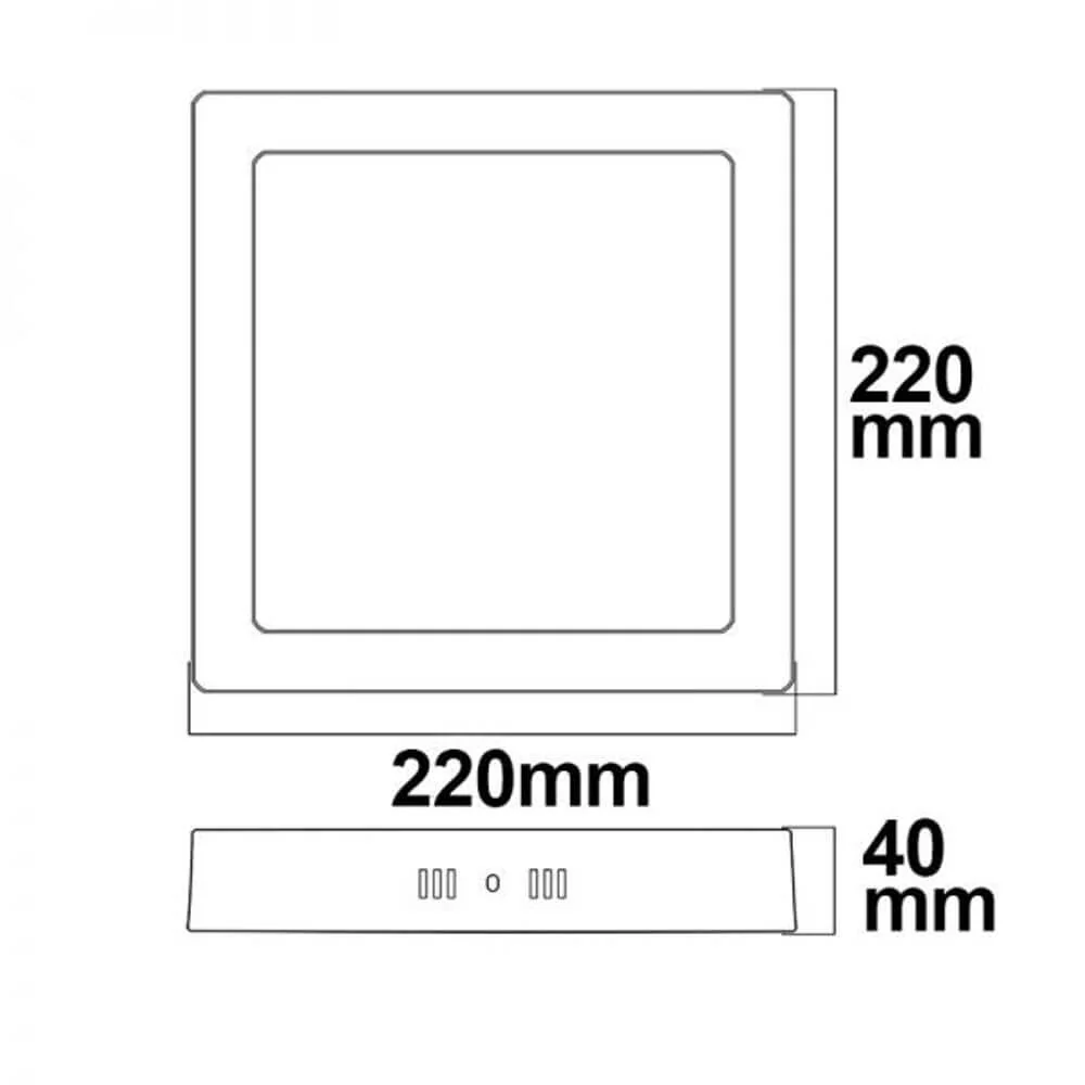 LEITO LIVRO BRANCO BRANCO DE 18W 22 x 22cm branco quente