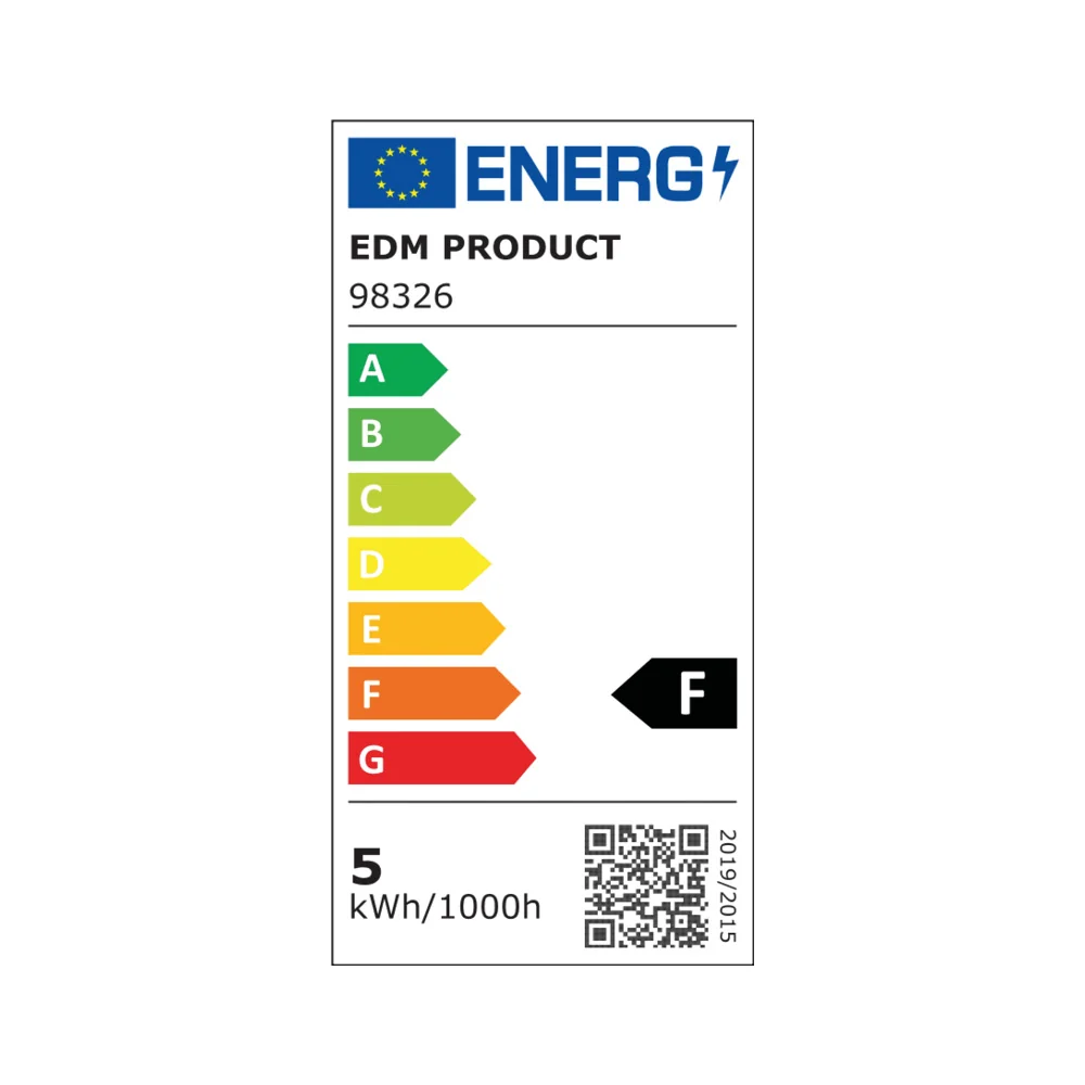 LÂMPADA DICROICA LED GU10 5W 450LM 6400K LUZ FRIA Ø5X5,5CM EDM