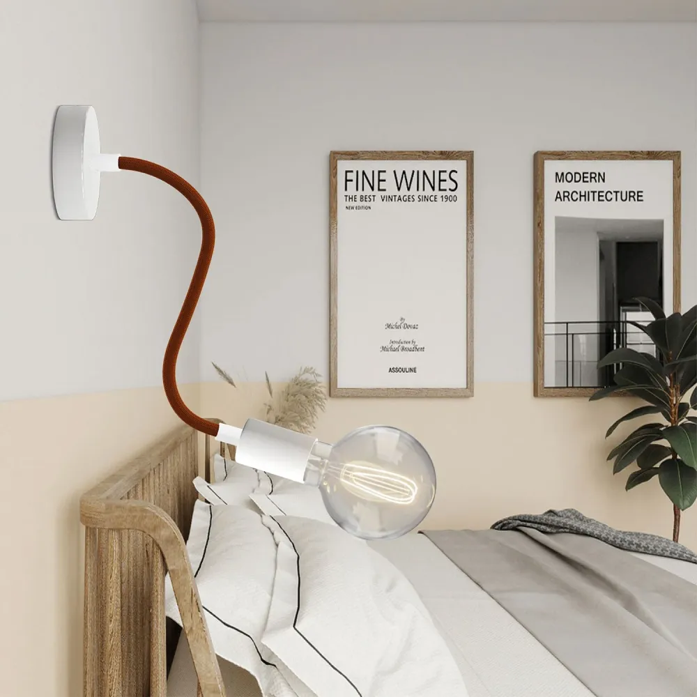 Lâmpada Flex 30 com lâmpada Globo - Branco mate