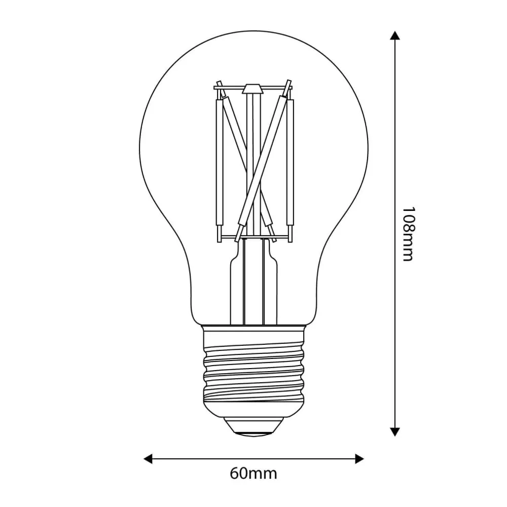 Lâmpada LED Efeito Porcelana CRI 95 A60 11W 1055Lm E27 2700K Regulável - P07