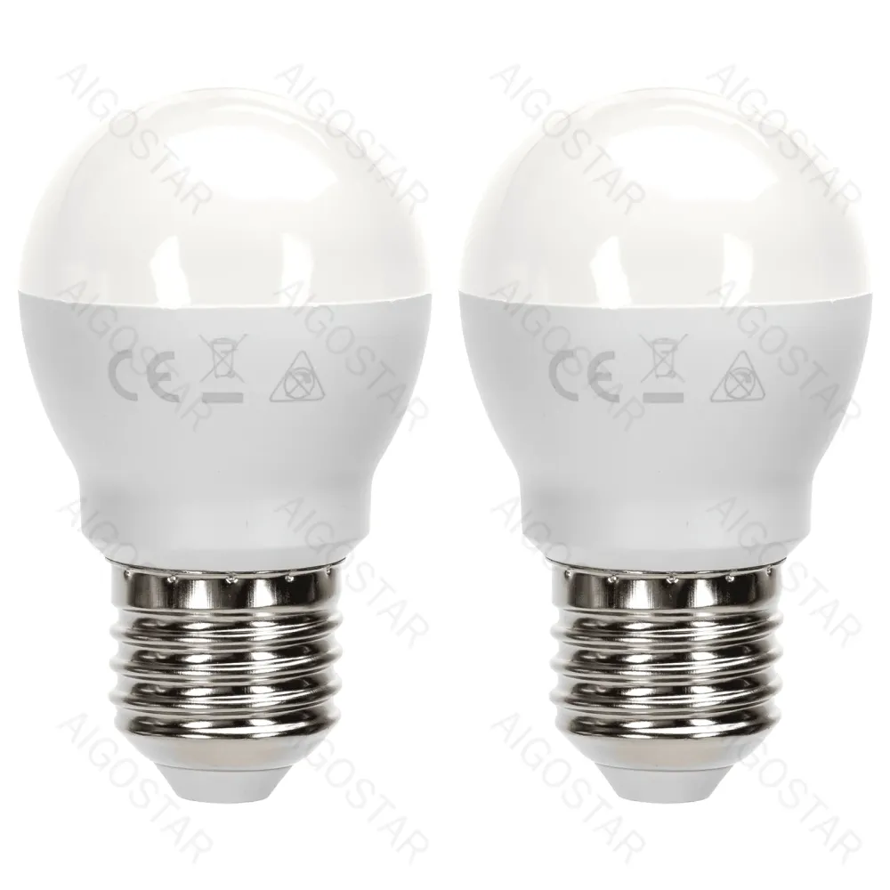 LÂMPADA DE LED G45 12W 4000K 1170LM E27 2PCS