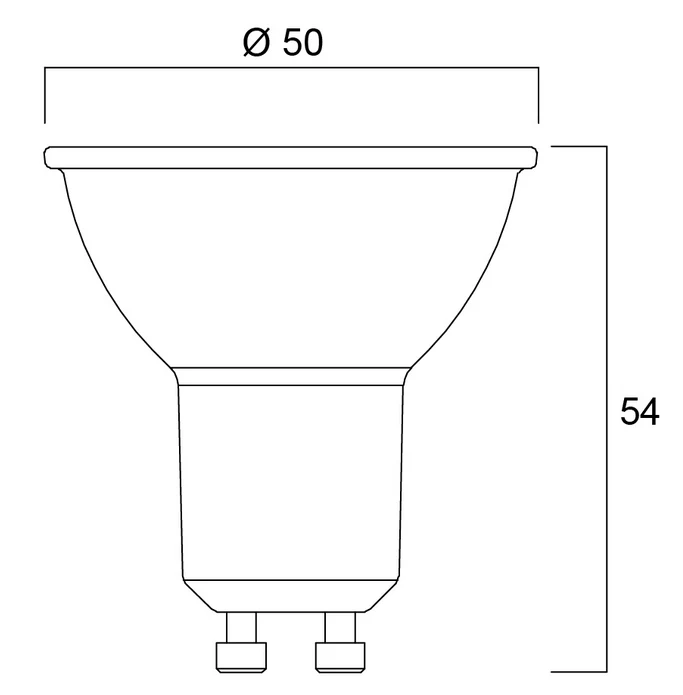 Lâmpada led refled es50 GU10 6.2w -4000k -450 lm - 60w-6.2w sylvania-110º