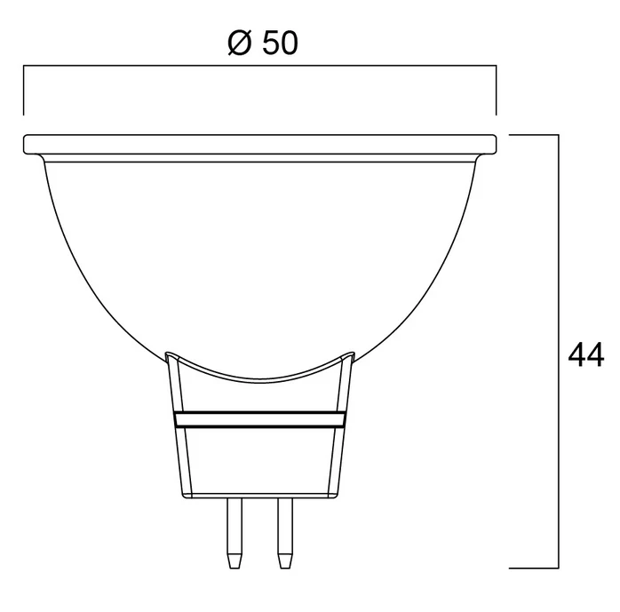 Lâmpada led refled superia retro MR16 GU5.3 480 lm -4000k -4.6w sylvania