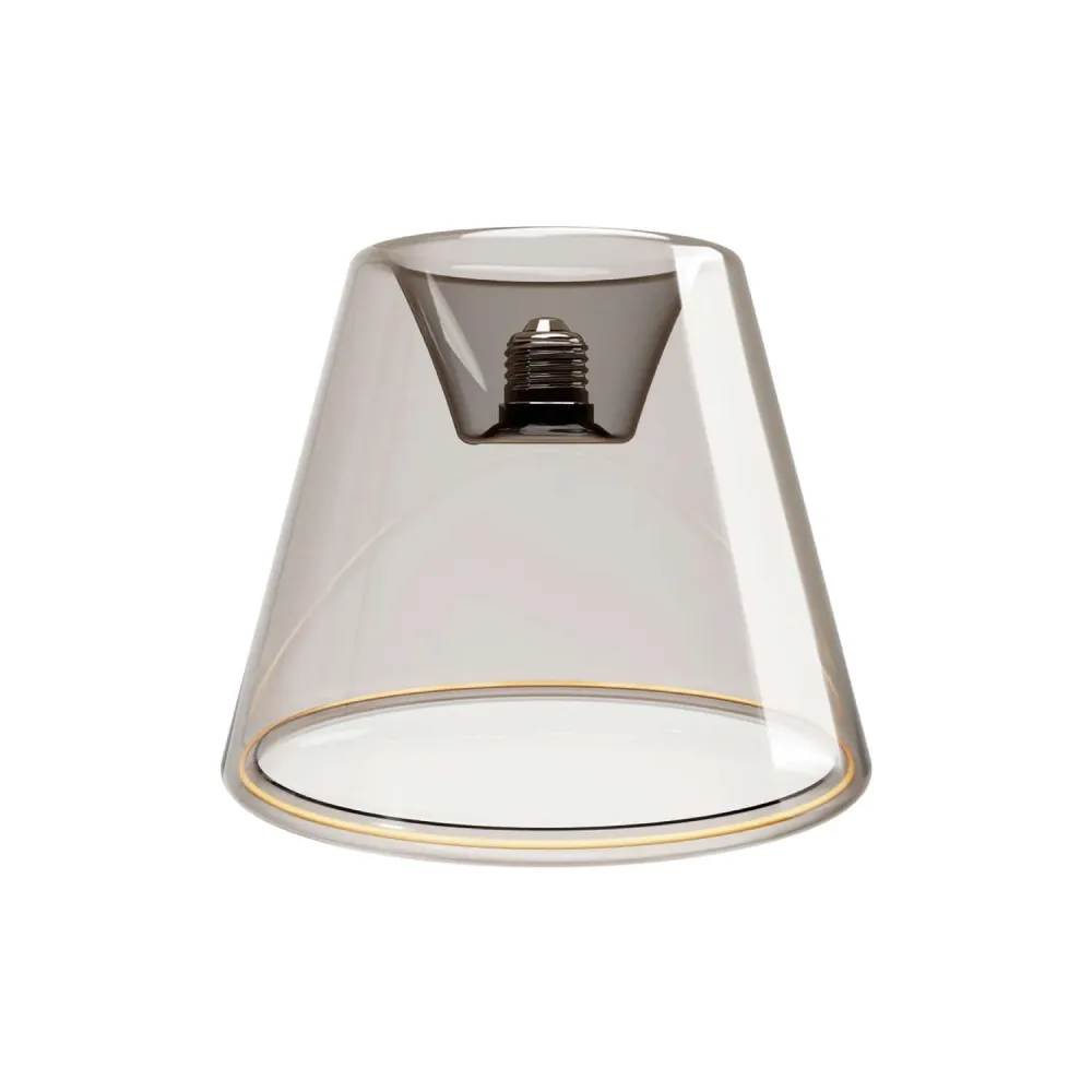 Lâmpada LED Smoky Ghost Line Recessed Cone 6W 400Lm E27 1900K Regulável - G11