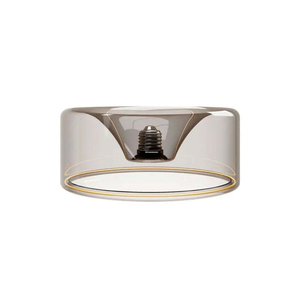 Lâmpada LED Smoky Ghost Line Recessed Donut 195x83 6W 380Lm E27 1900K Regulável - G12