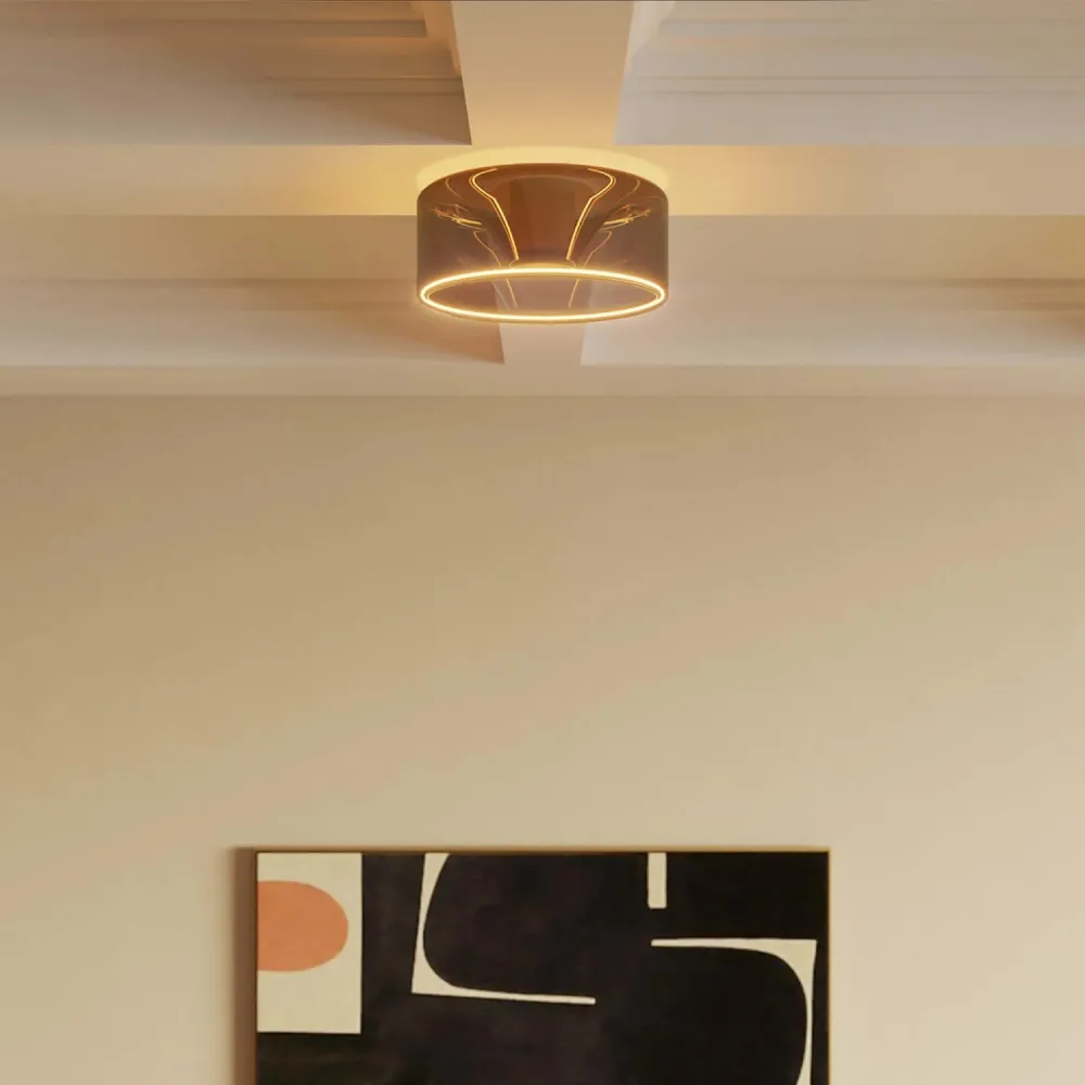 Lâmpada LED Smoky Ghost Line Recessed Donut 195x83 6W 380Lm E27 1900K Regulável - G12