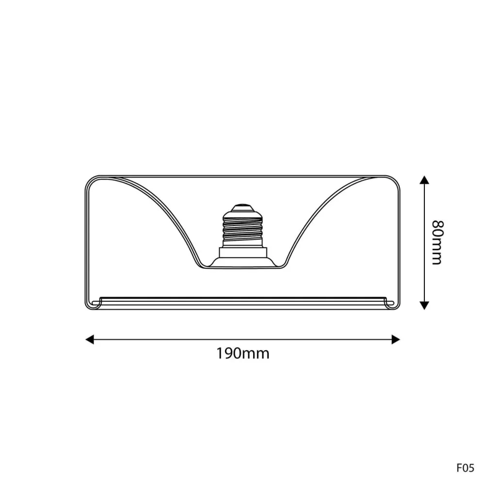 Lâmpada LED Smoky Ghost Line Recessed Donut 195x83 6W 380Lm E27 1900K Regulável - G12