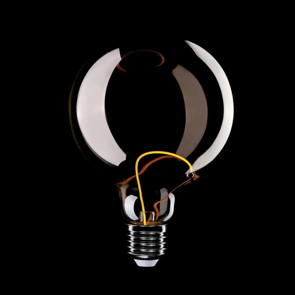 Lâmpada LED Smoky Magnetic Deco Line Globo G125 2,8W 90Lm E27 1800K - F05