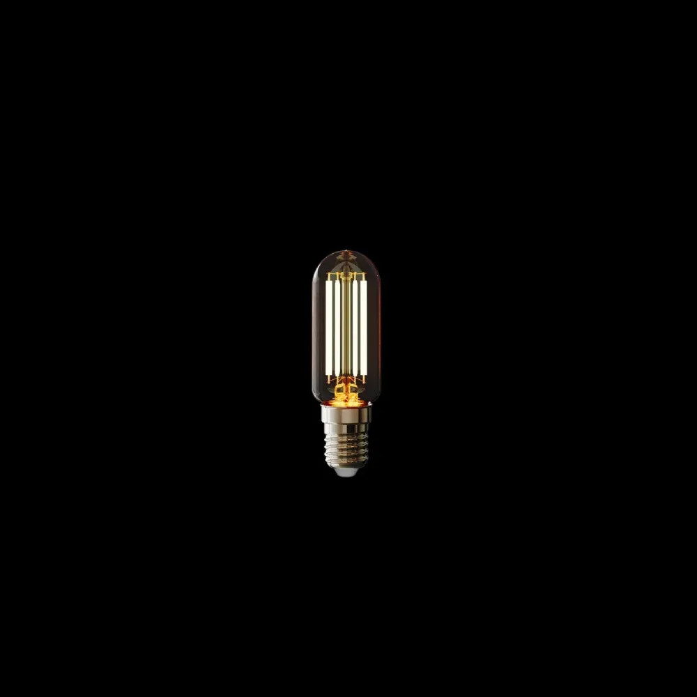 Lâmpada LED Transparente Linea 5V Tubular T25 1,8W 160Lm E14 2500K Dimerizável - B07