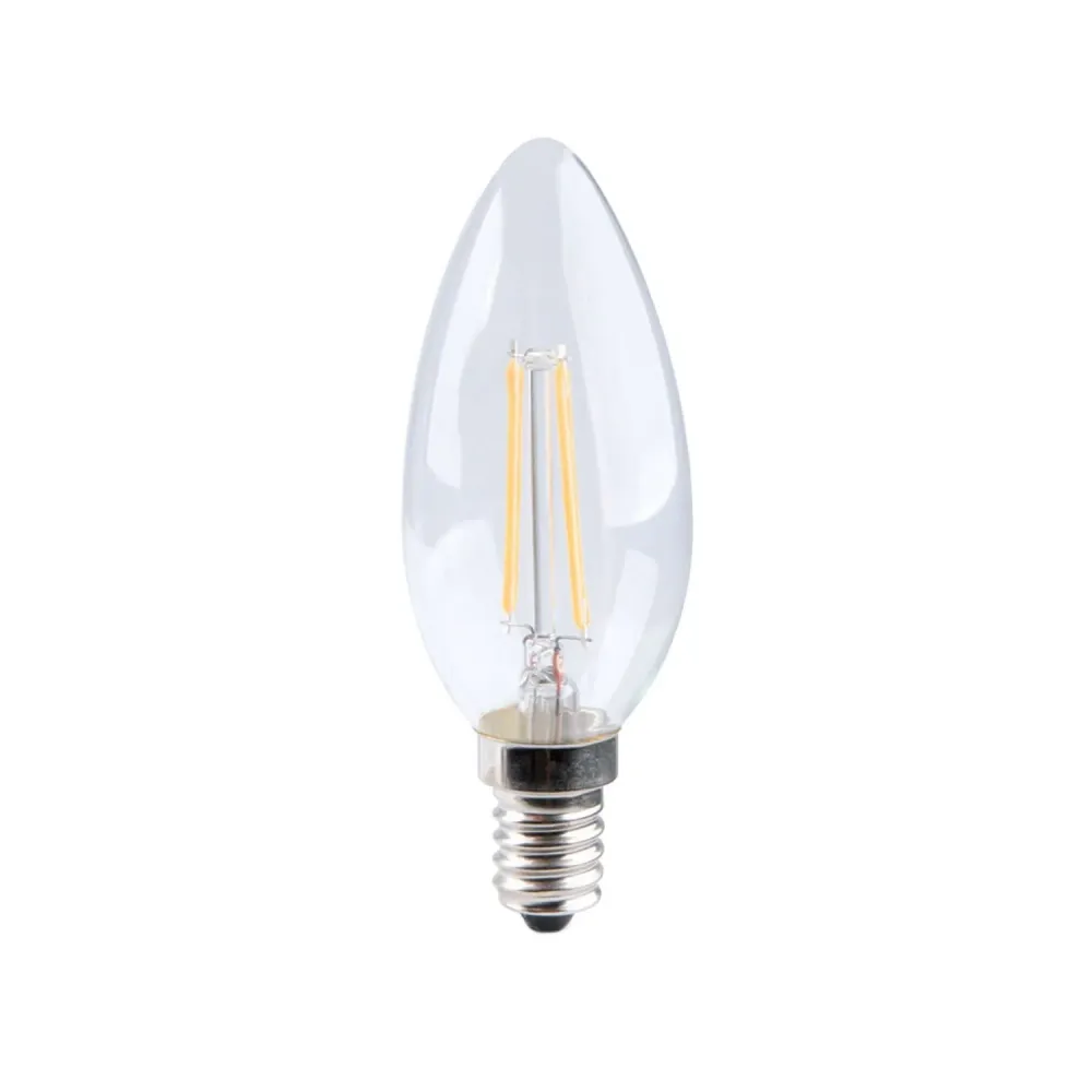 Lâmpada LED Transparente Oliva 6W 806Lm E14 2700K
