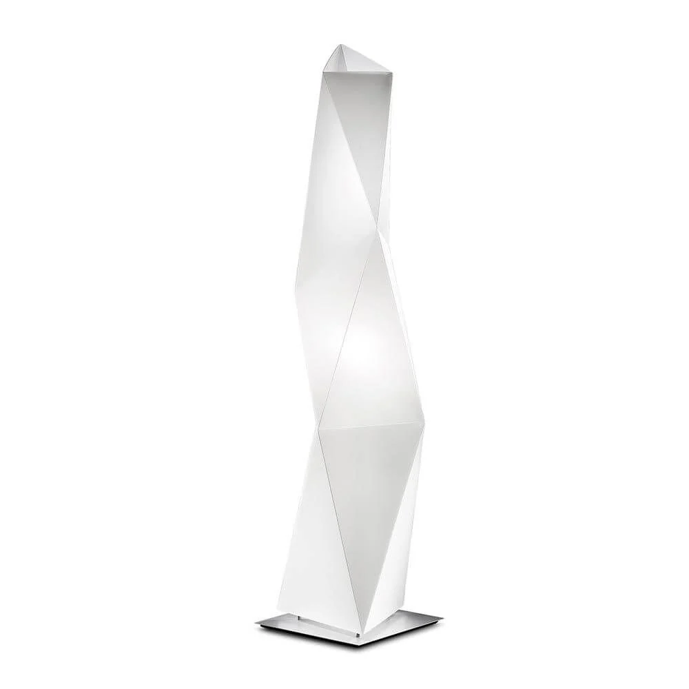 Lâmpada de meia -preto de diamante grande branco