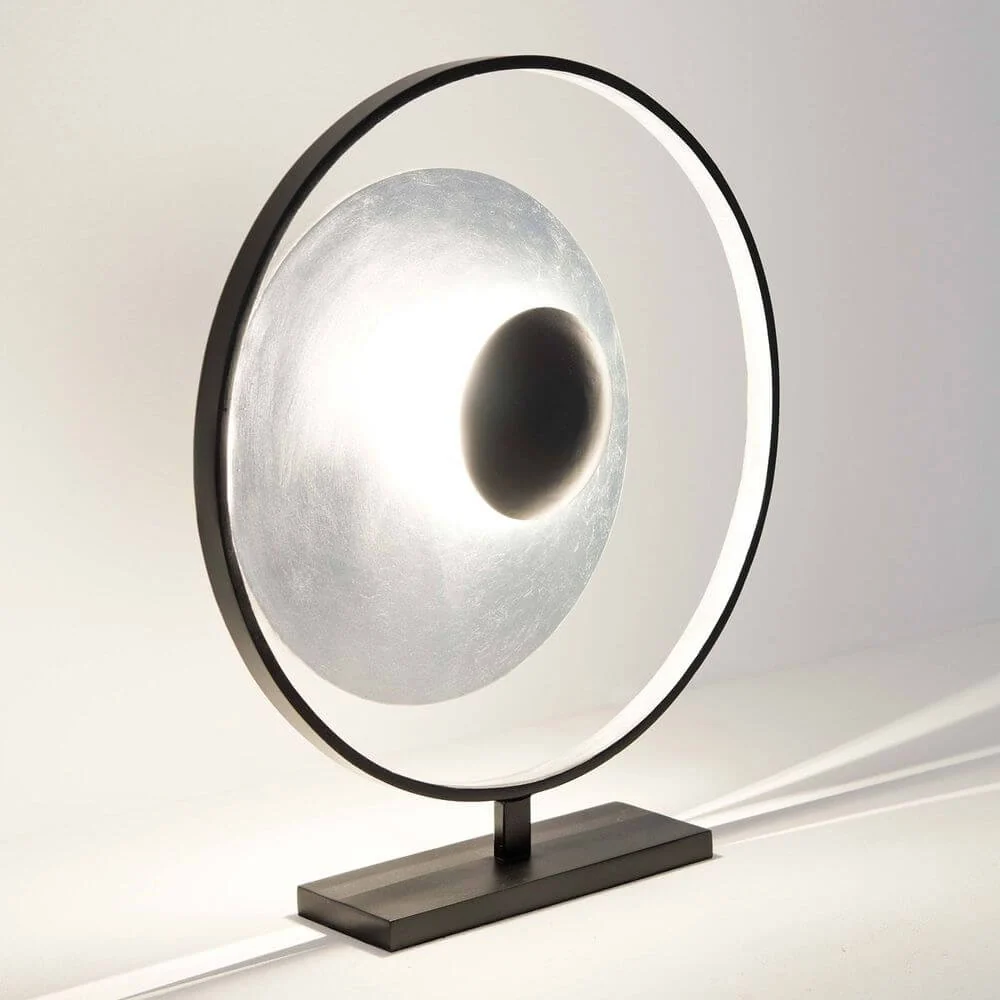 Lâmpada de mesa 4-chama Satélite Ferlite Black Silver