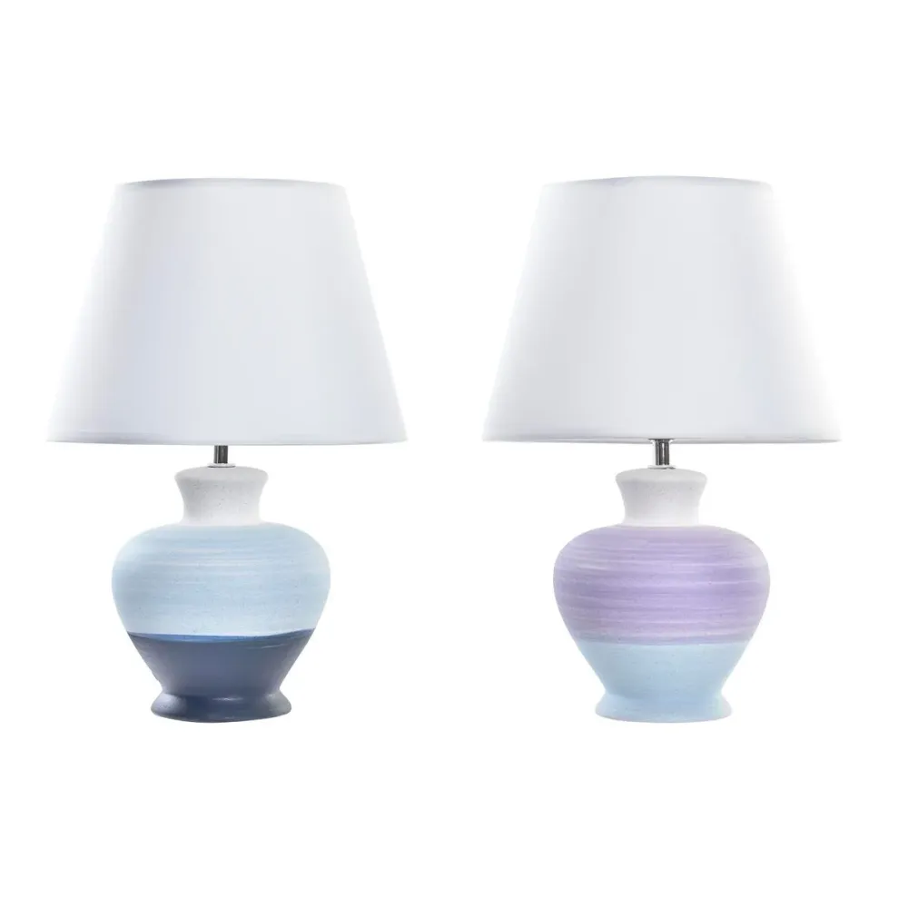 Lâmpada de mesa DKD Home Decor 25W Duas cores 220 V (2 Unidades) (25 x 25 x 38 cm)