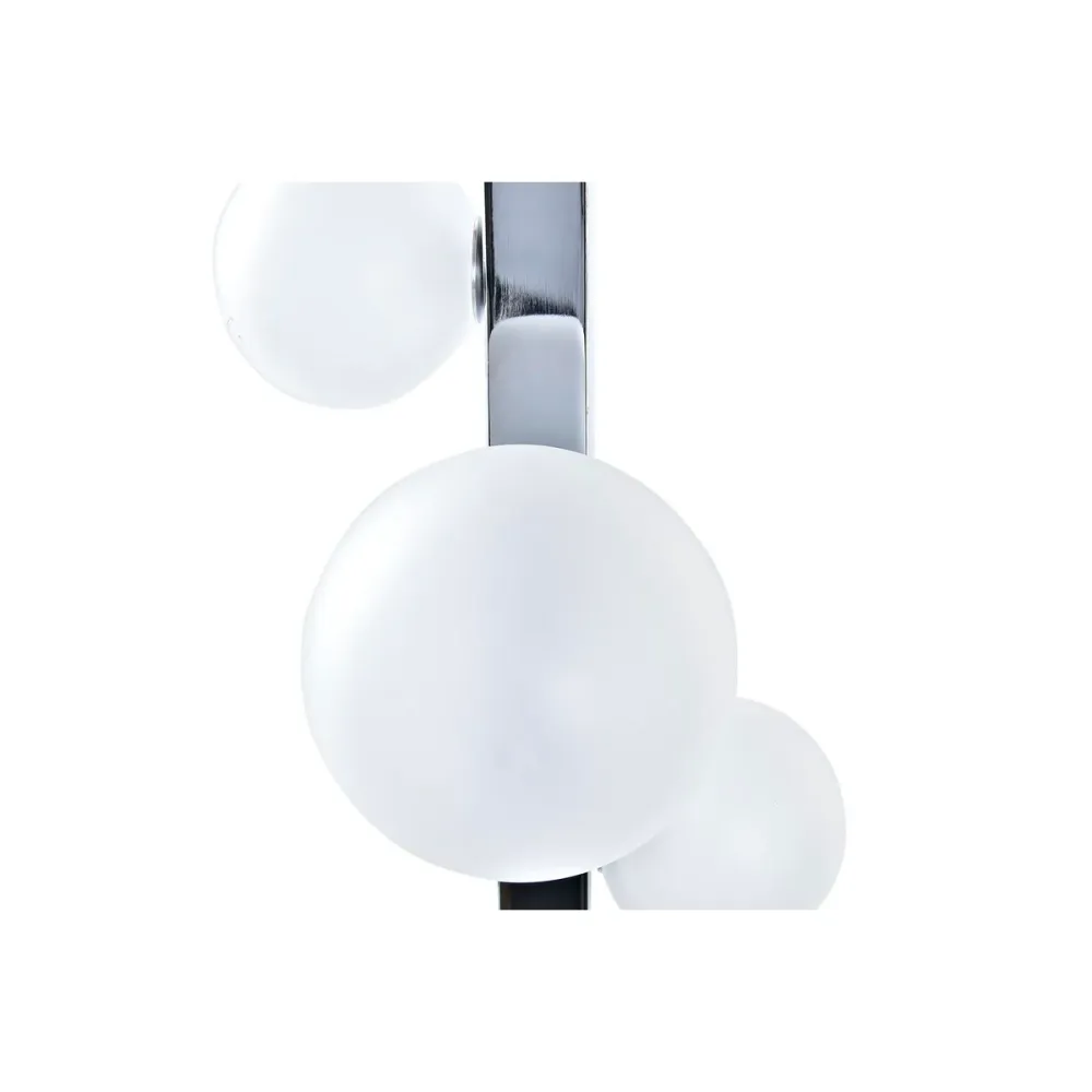 Lâmpada de mesa DKD Home Decor Branco Prateado Cristal Mármore 220 V 15 x 15 x 68 cm
