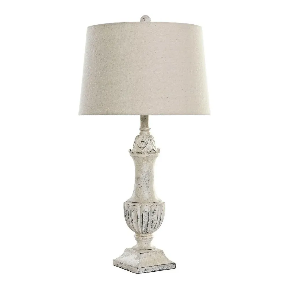 Lâmpada de mesa DKD Home Decor Creme Resina 220 V 60 W 38 x 38 x 73 cm