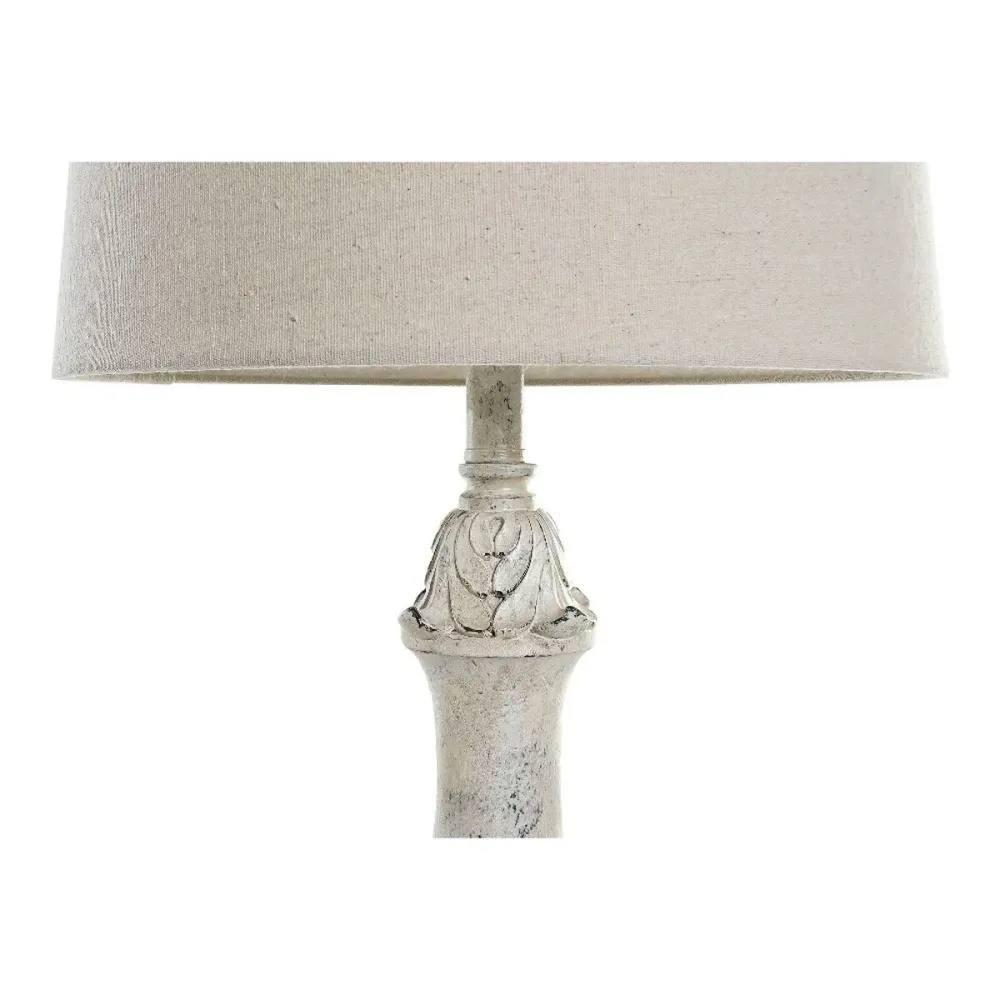 Lâmpada de mesa DKD Home Decor Creme Resina 220 V 60 W 38 x 38 x 73 cm