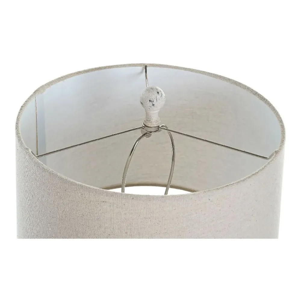 Lâmpada de mesa DKD Home Decor Creme Resina 220 V 60 W 38 x 38 x 73 cm