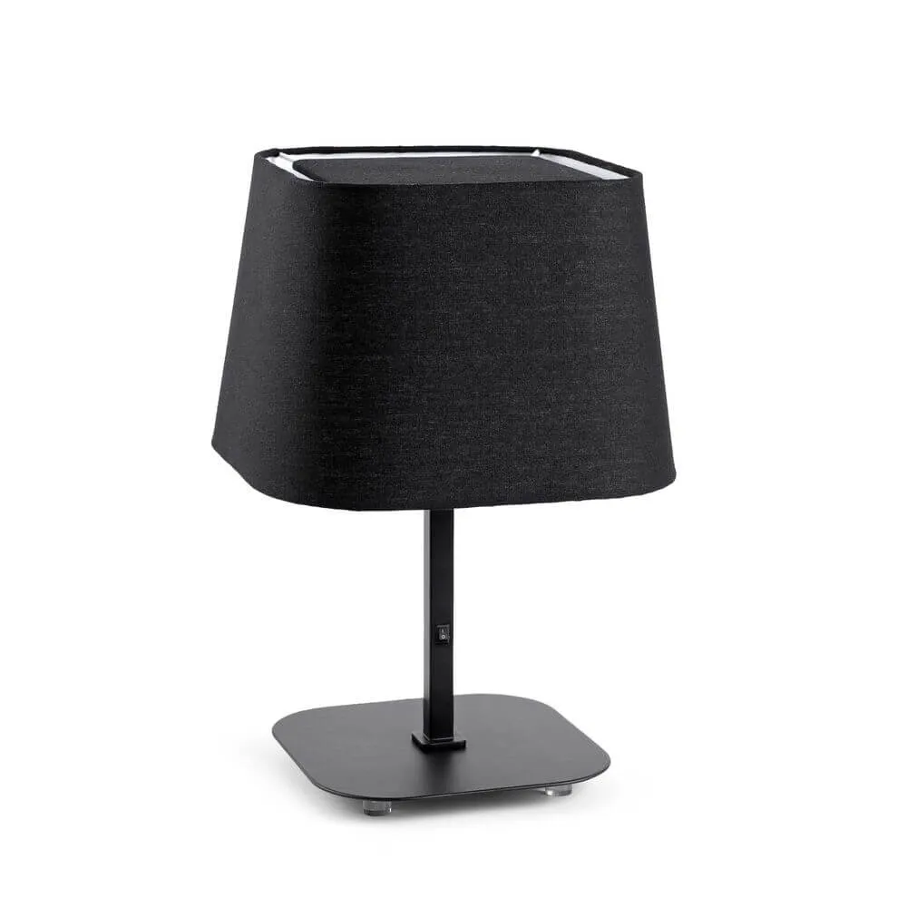 Lâmpada de mesa doce preto