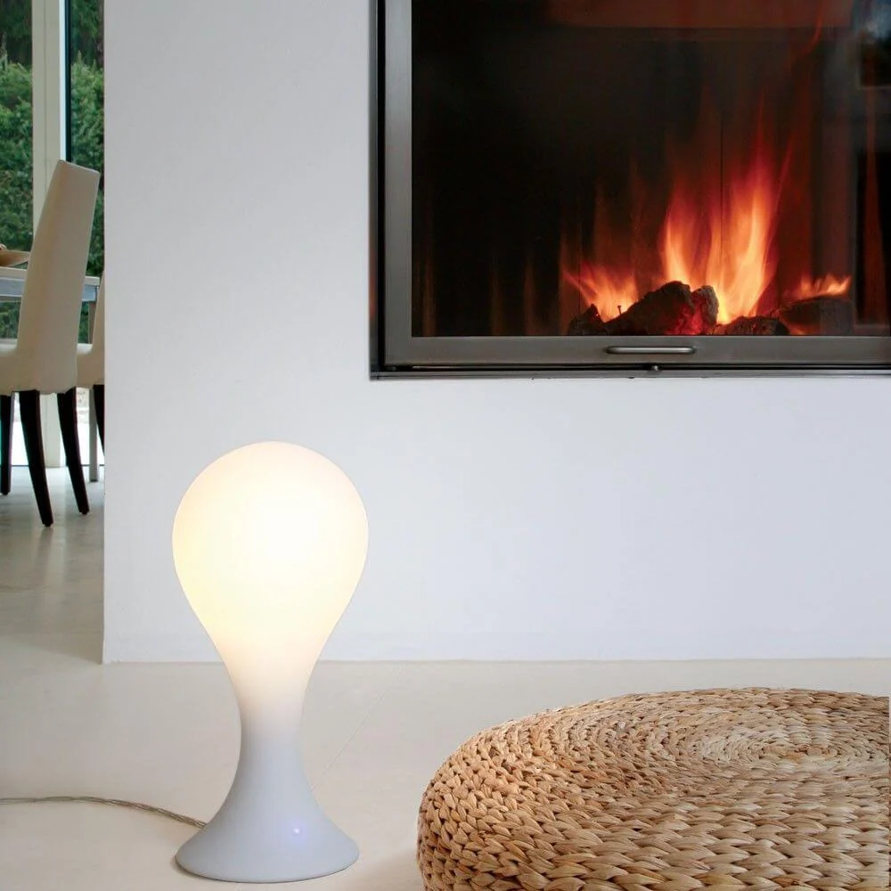 Lâmpada de mesa Drop-4s 40 cm de luz líquida branca