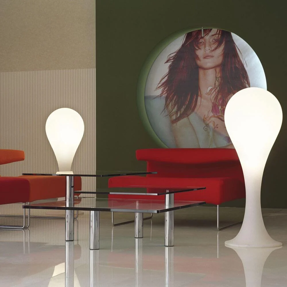 Lâmpada de mesa Drop-4s 40 cm de luz líquida branca