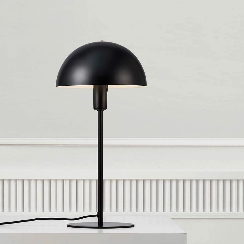 Lâmpada de mesa Ellen preto
