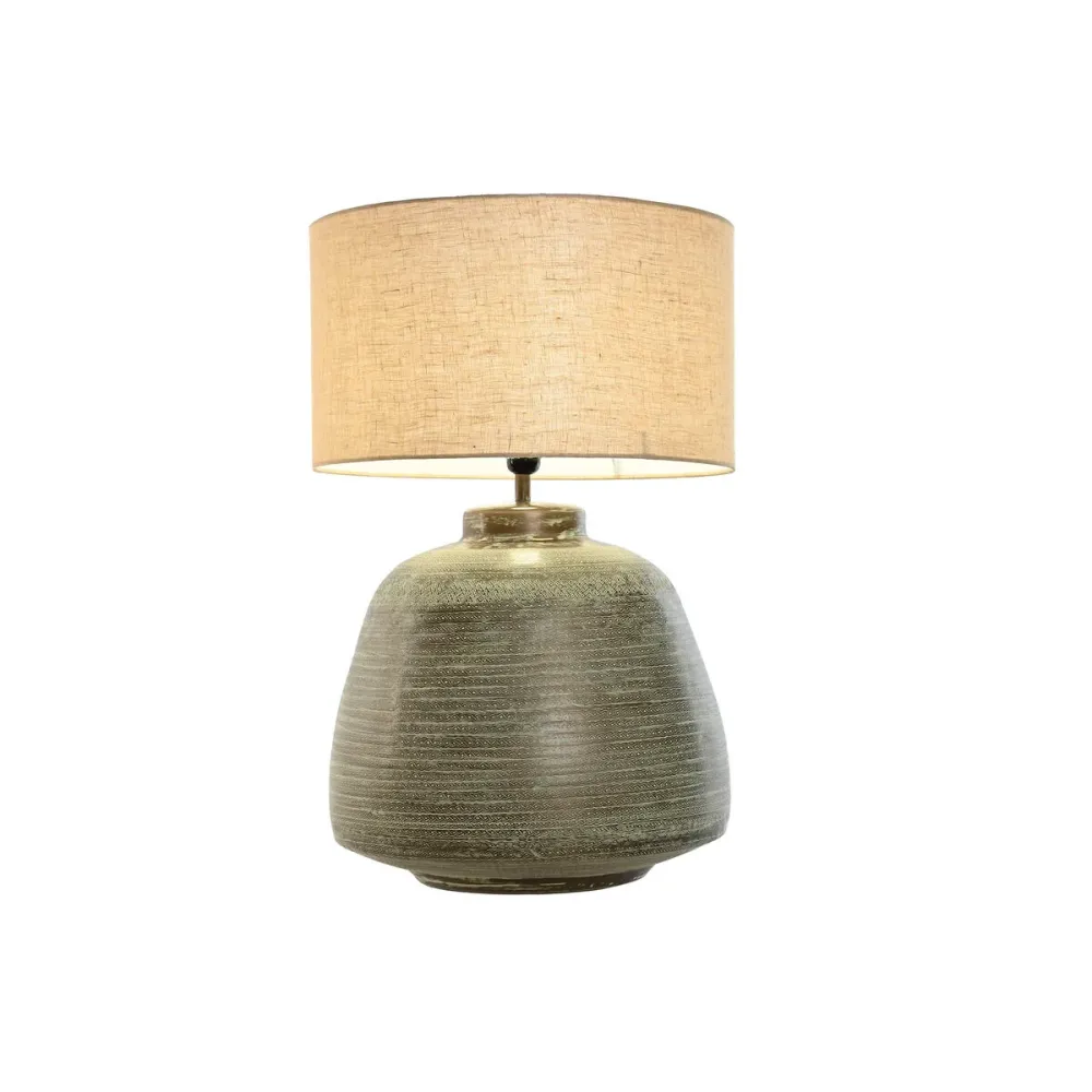 Lâmpada de mesa Home ESPRIT Bege Cobre Alumínio 50 W 220 V 42 x 42 x 65 cm