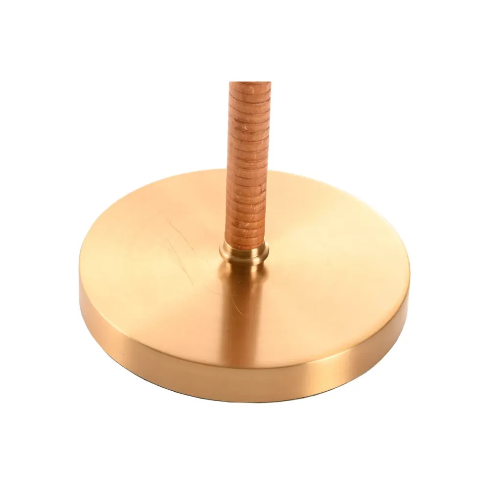 Lâmpada de mesa Home ESPRIT Bege Dourado Natural 50 W 220 V