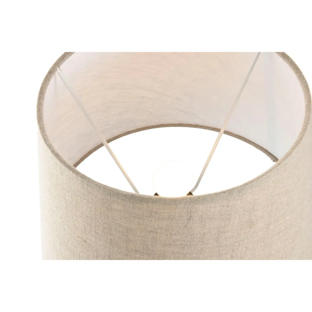 Lâmpada de mesa Home ESPRIT Bege Dourado Natural 50 W 220 V