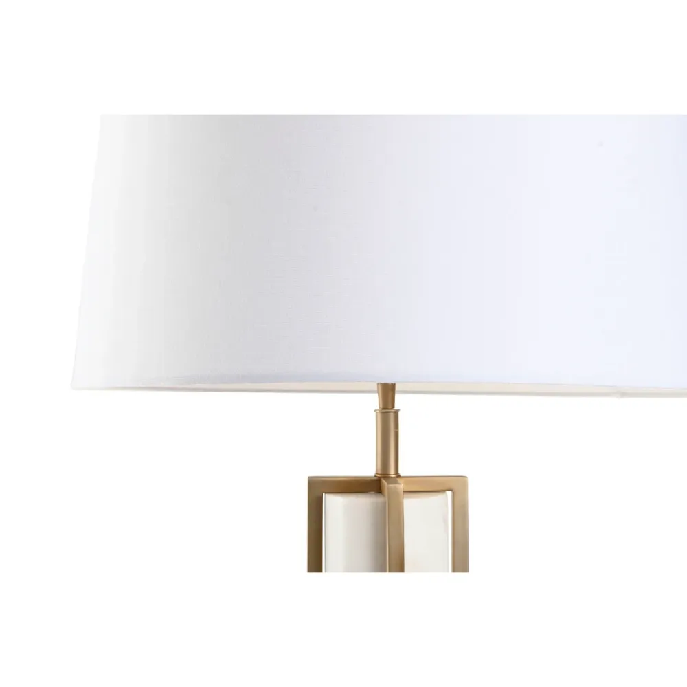 Lâmpada de mesa Home ESPRIT Branco Bege Dourado 50 W 220 V