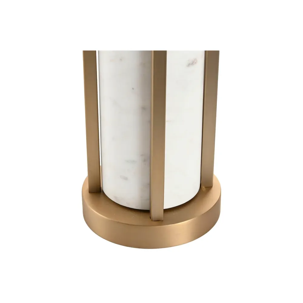 Lâmpada de mesa Home ESPRIT Branco Bege Dourado 50 W 220 V