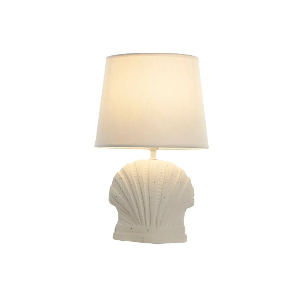 Lâmpada de mesa Home ESPRIT Branco Bege 25 W 220 V