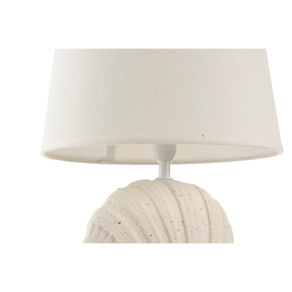 Lâmpada de mesa Home ESPRIT Branco Bege 25 W 220 V