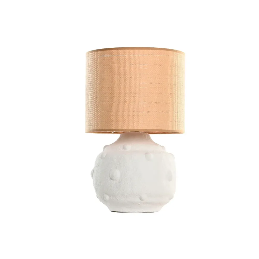 Lâmpada de mesa Home ESPRIT Branco Castanho 50 W 220 V