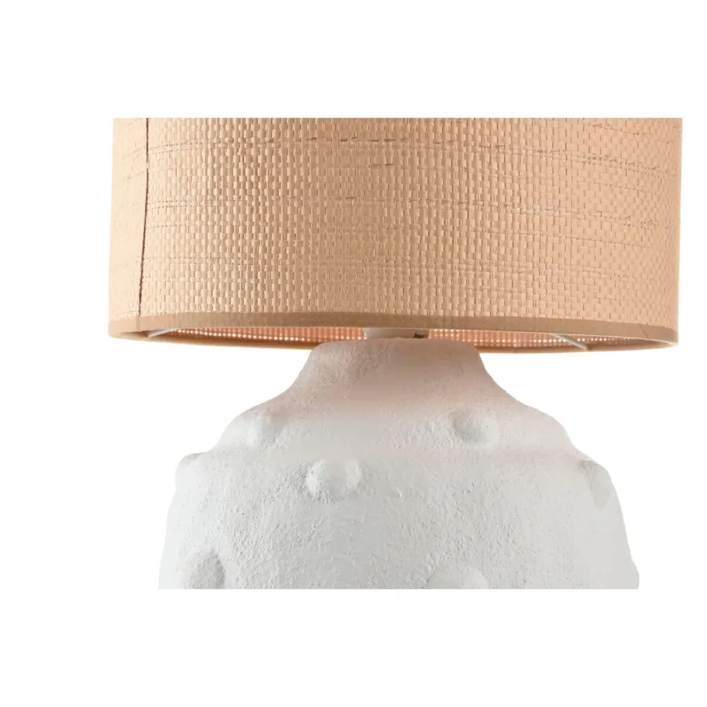 Lâmpada de mesa Home ESPRIT Branco Castanho 50 W 220 V