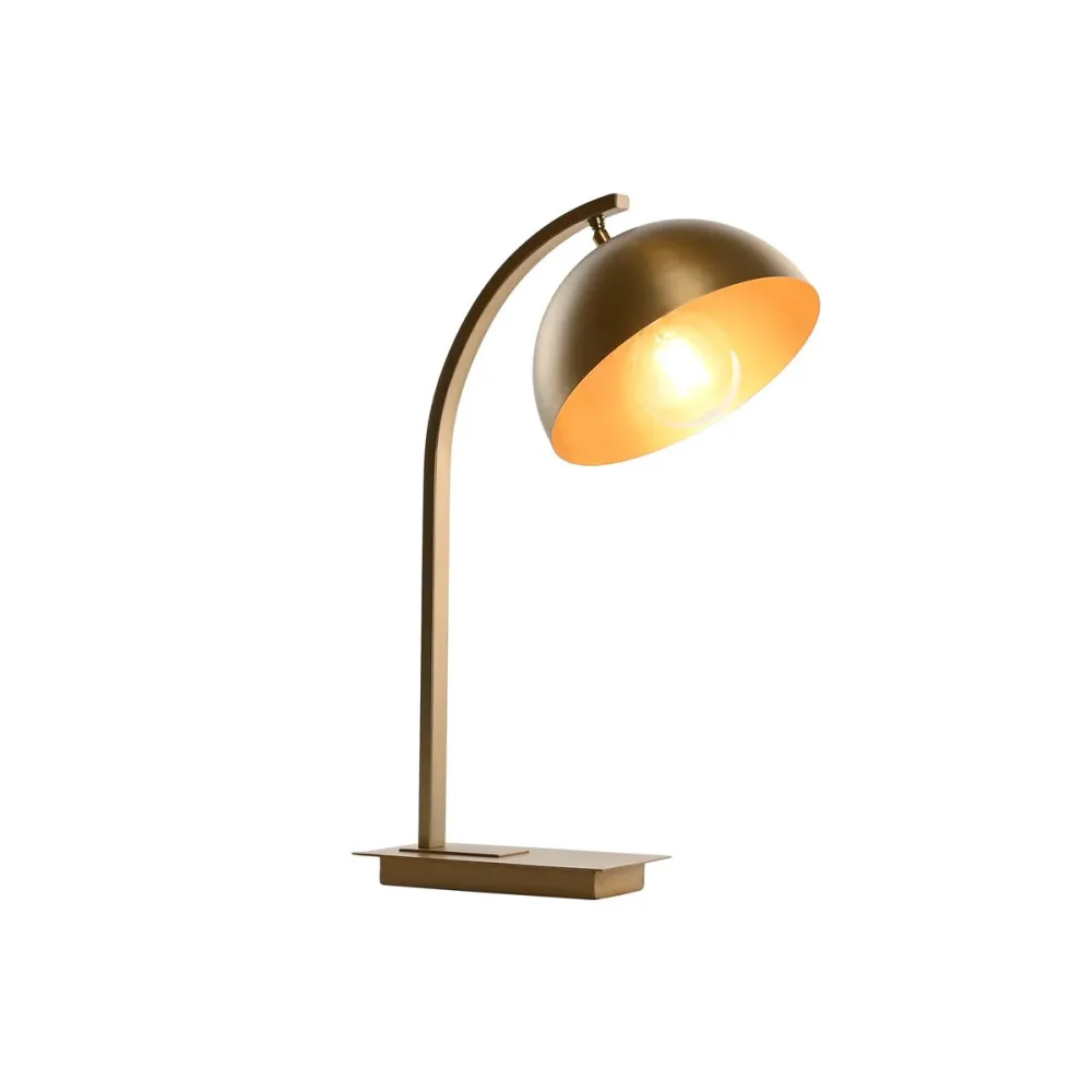 Lâmpada de mesa Home ESPRIT Dourado 50 W 220 V