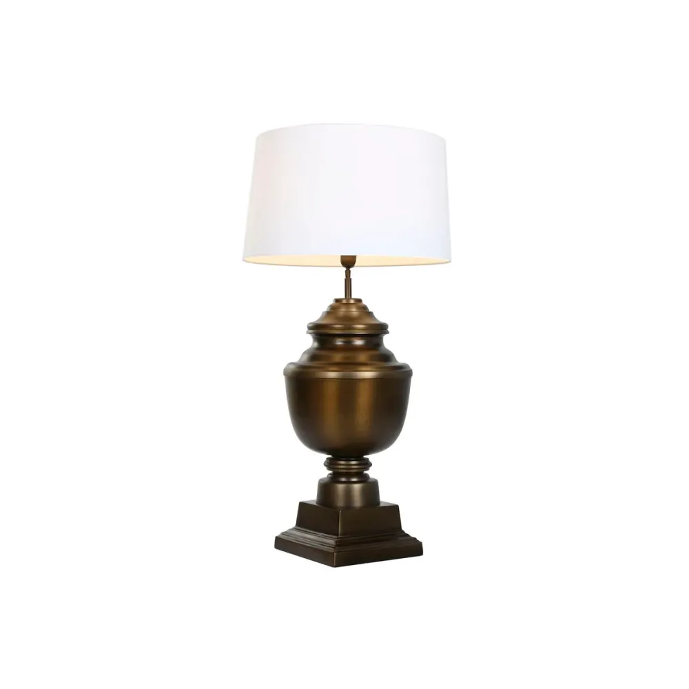 Lâmpada de mesa Home ESPRIT Preto Bronze 50 W 220 V