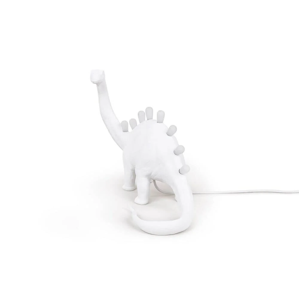 Lâmpada de mesa LED USB Seletti Jurassic Bronto Branca