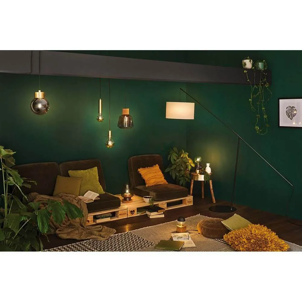 Lâmpada de mesa neordic iben max1x20w e27 Rauch Kork Cork