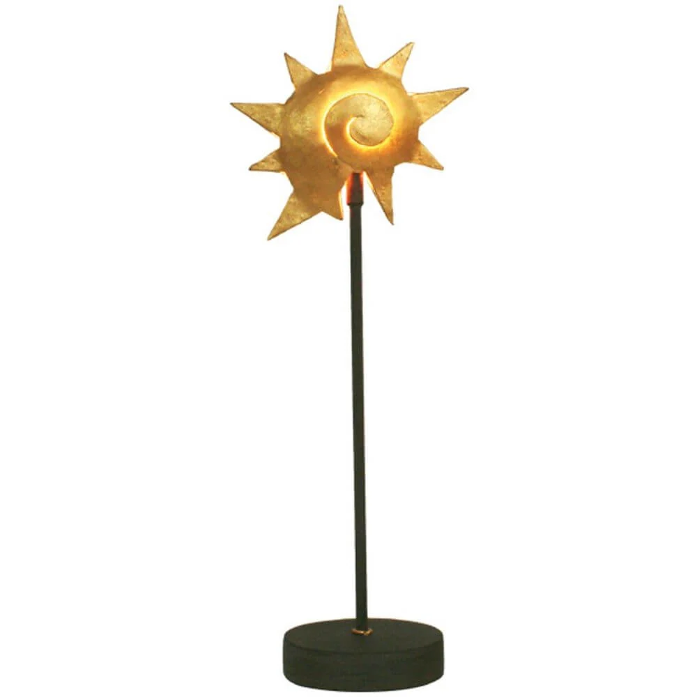 Lâmpada de mesa piccola lumache ferro marrom-preto-preto