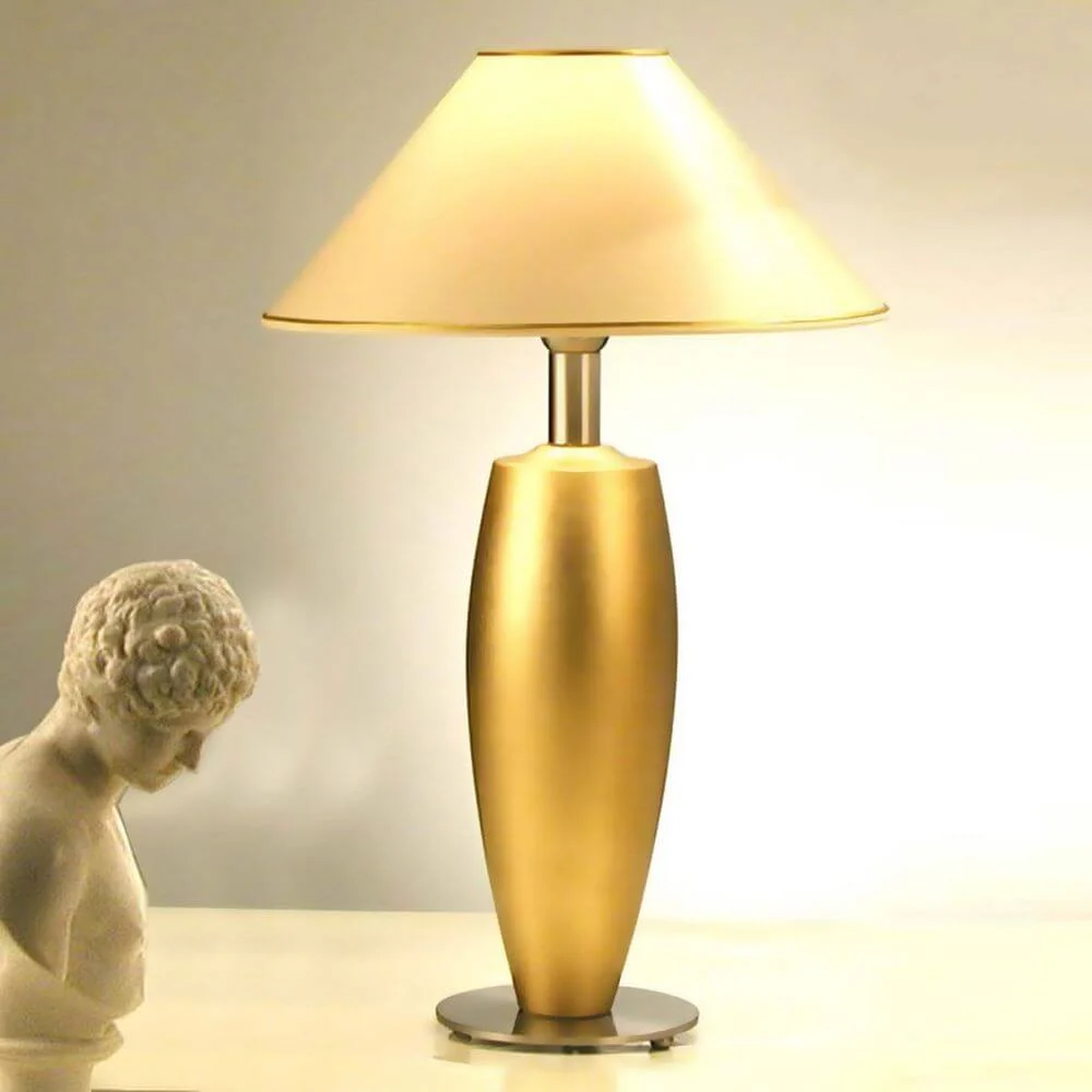 Lâmpada de mesa teta sotttiltetile cerâmica folha de metal foremums