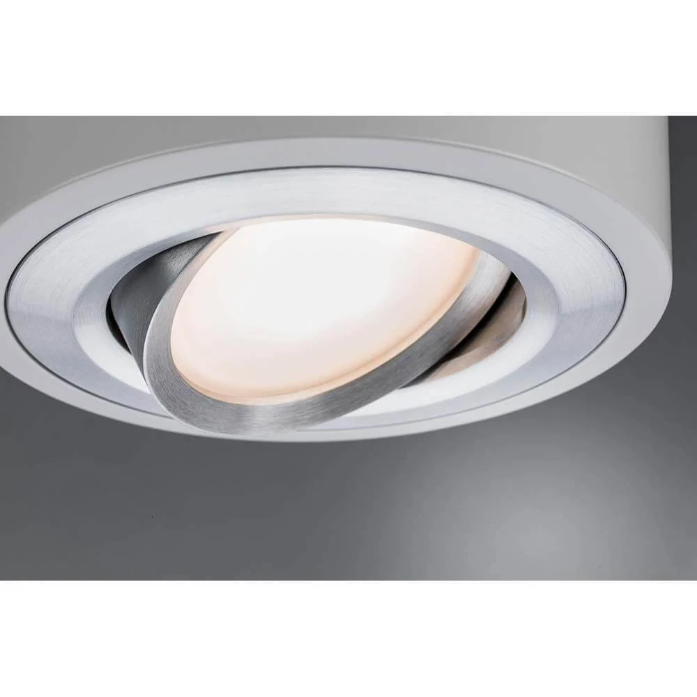Lâmpada de parede Argun LED 1x4.8w de alumínio branco escovado