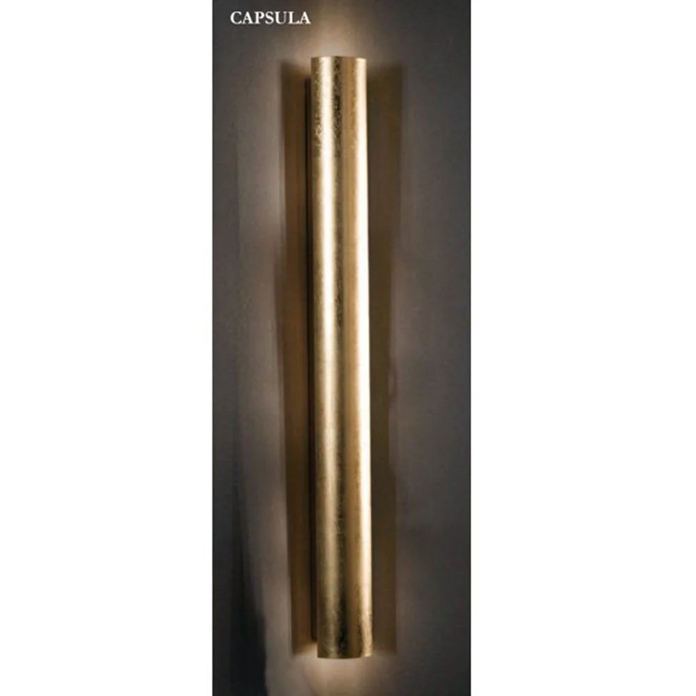 Lâmpada de parede da capsula 4 chama-chama de metal de ouro 75cm