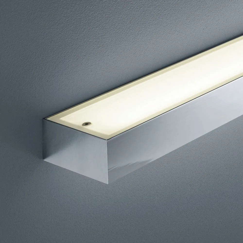 Lâmpada de parede LED Theia Lightboard 120cm IP44 Chrome, vidro